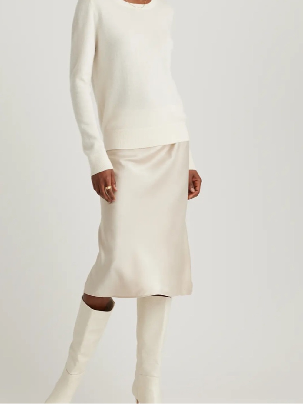 Quince Silk Mid Skirt